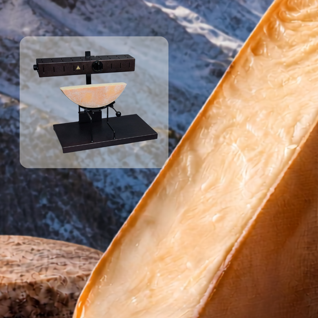 Demi-meule de fromage à raclette · 12 personnes